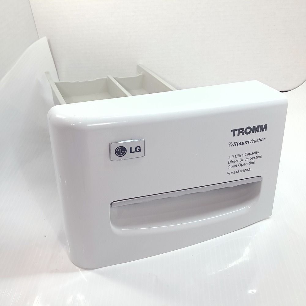 LG Washer washing machine detergent dispenser drawer Housing 4870er1008-2 white